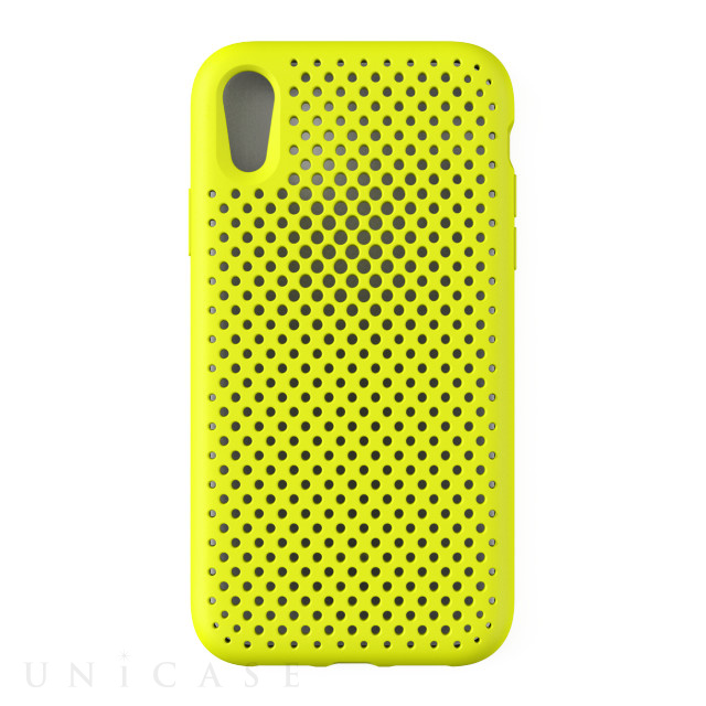 【iPhoneXR ケース】Mesh Case (Lime Yellow)