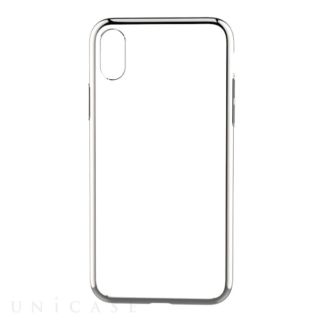 【iPhoneXR ケース】Glitter soft case (Silver)