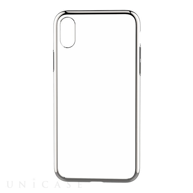 【iPhoneXS Max ケース】Glitter soft case (Silver)