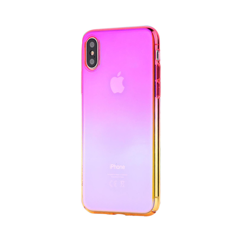 【iPhoneXS/X ケース】Aurora Series Case (Pink/Yellow)サブ画像