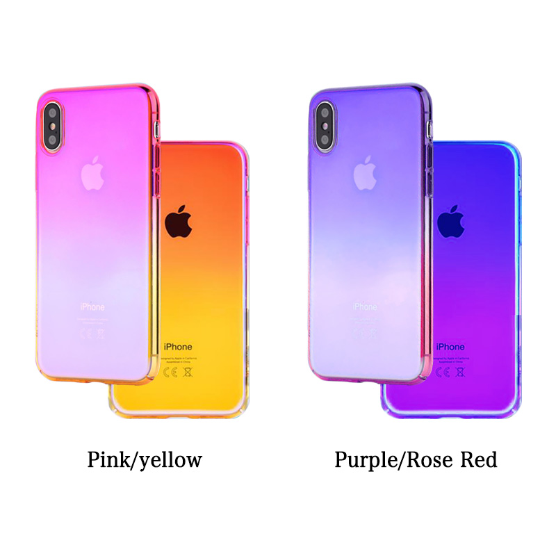 【iPhoneXS/X ケース】Aurora Series Case (Purple/Rose Red)サブ画像