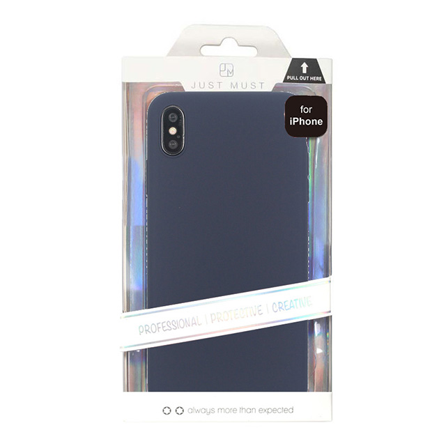【iPhoneXS Max ケース】EXTRA SLIM SILICONE CASE (Midnight Blue)goods_nameサブ画像