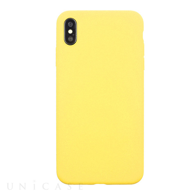 【iPhoneXS Max ケース】EXTRA SLIM SILICONE CASE (Yellow)