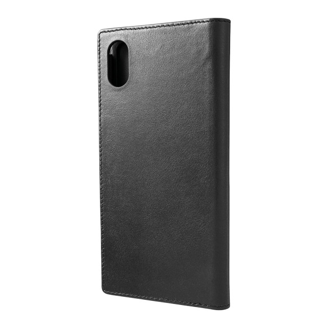 【iPhoneXS Max ケース】Italian Genuine Leather Book Case (Black)サブ画像