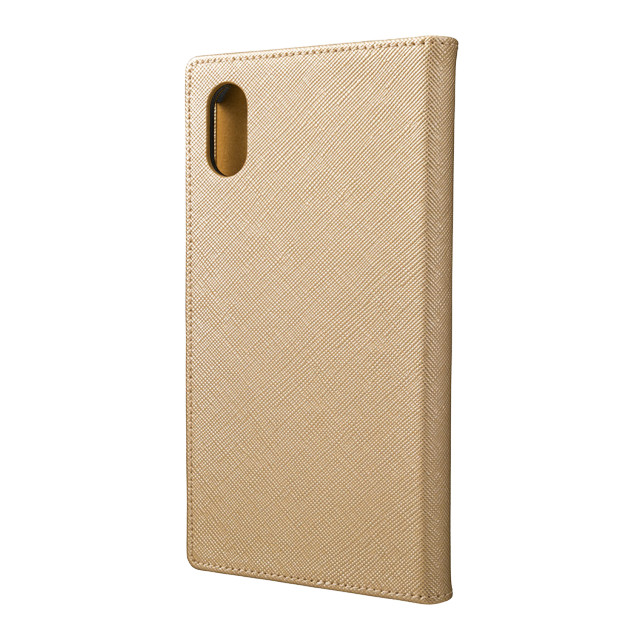 【iPhoneXR ケース】“EURO Passione” PU Leather Book Case (Gold)goods_nameサブ画像