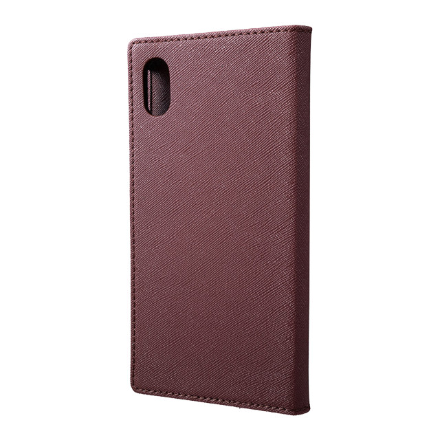 【iPhoneXS Max ケース】“EURO Passione” PU Leather Book Case (Wine)サブ画像