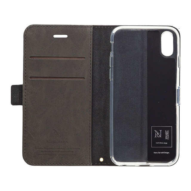 【iPhoneXS Max ケース】手帳型ケース Style Natural (Black)goods_nameサブ画像