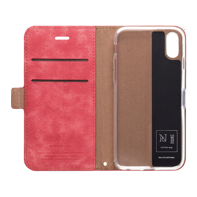 【iPhoneXS Max ケース】手帳型ケース Style Natural (Red)goods_nameサブ画像