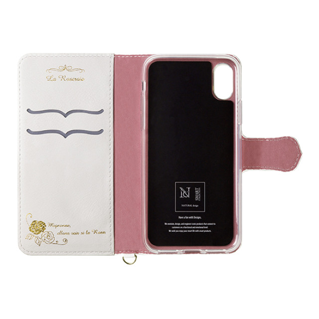 【iPhoneXR ケース】手帳型ケース La Roseraie (Pink)サブ画像