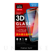 【iPhone11 Pro/XS/X フィルム】液晶保護ガラス 3Dハイブリッドガラス (クリア)
