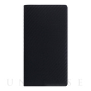 【iPhoneXR ケース】Carbon Leather Case (ブラック)