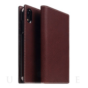 【iPhoneXR ケース】Minerva Box Leather Case (ブラウン)