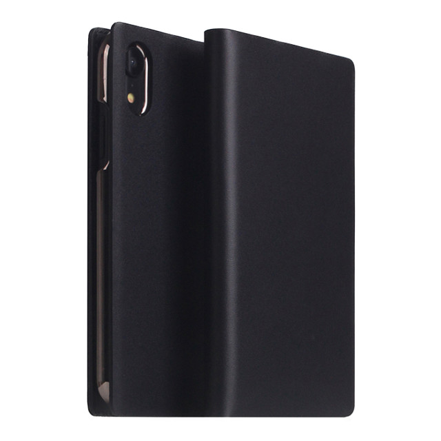 【iPhoneXR ケース】Calf Skin Leather Diary (ブラック)goods_nameサブ画像