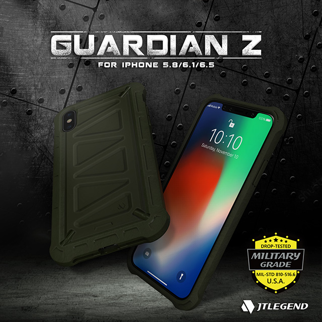 【iPhoneXS ケース】Guardian Z 耐衝撃ケース (ブラック)goods_nameサブ画像