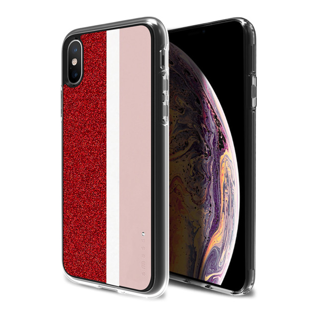 【iPhoneXS/X ケース】Stripe デザインケース (Pink)サブ画像