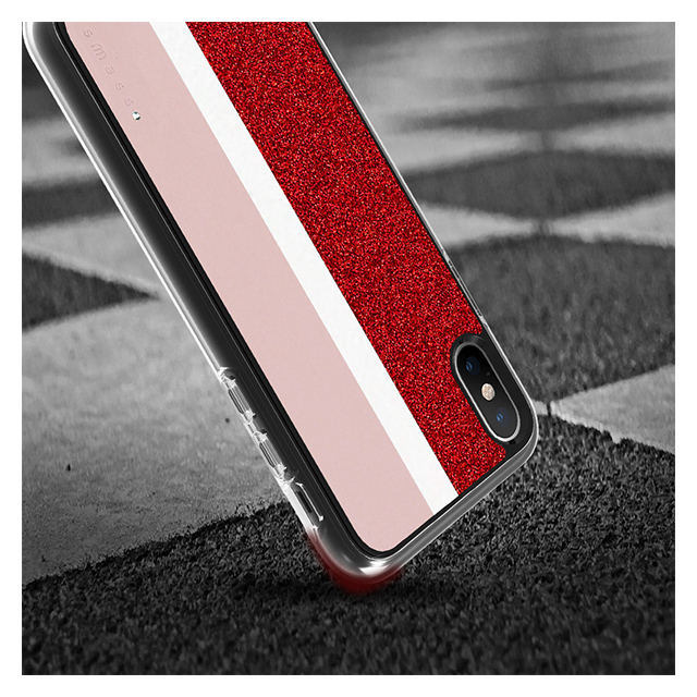 【iPhoneXS/X ケース】Stripe デザインケース (Pink)goods_nameサブ画像