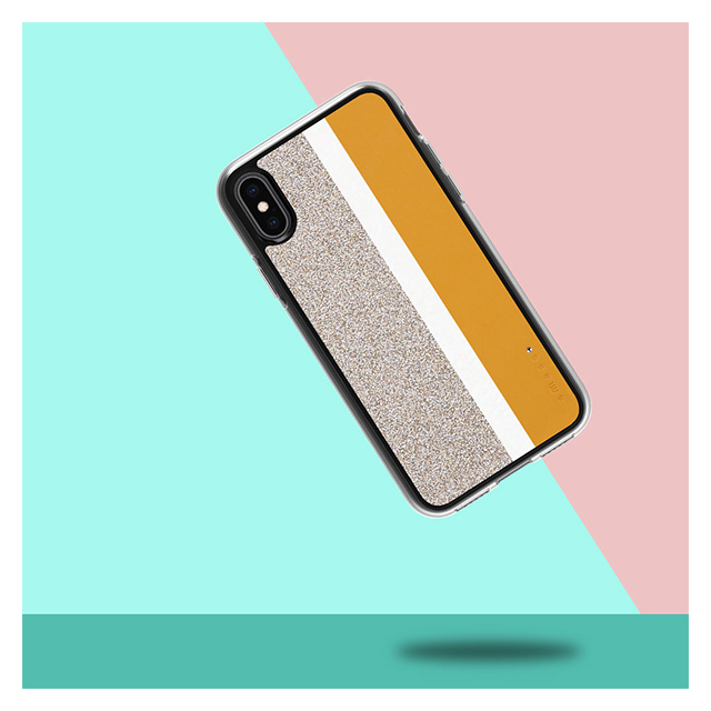 【iPhoneXS/X ケース】Stripe デザインケース (Yellow)サブ画像