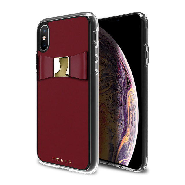 【iPhoneXS/X ケース】Rebon 本革 デザインケース (Burgundy)サブ画像