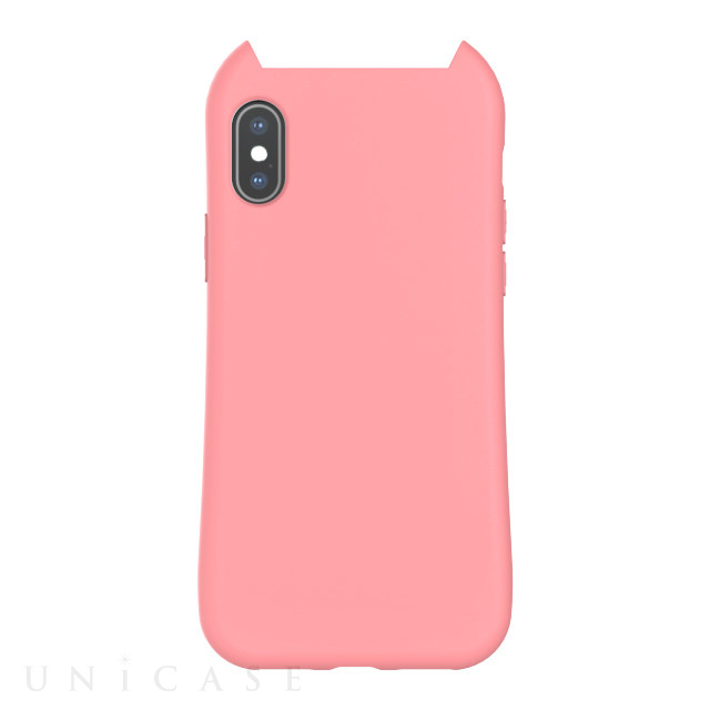 Iphonexs X ケース Hana 衝撃吸収tpu 猫耳デザインケース Pink Hana Iphoneケースは Unicase
