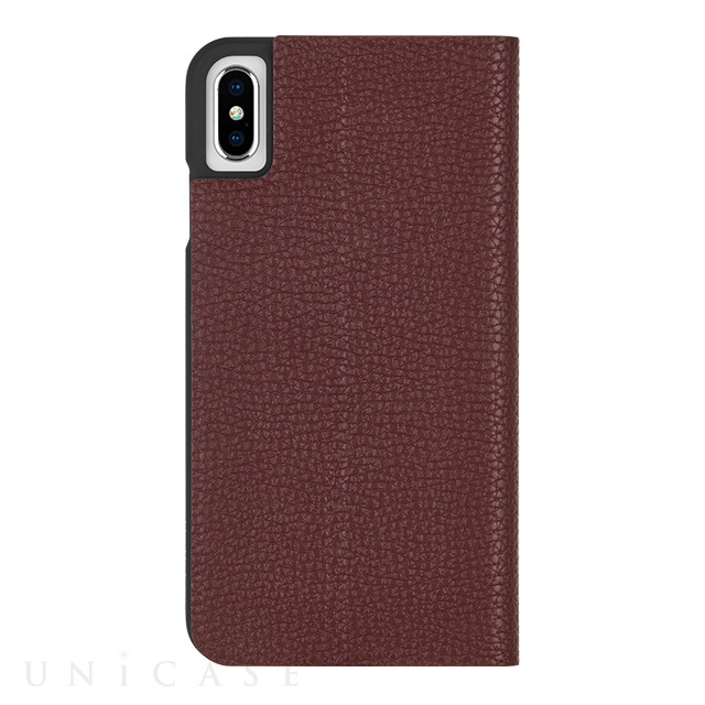 【iPhoneXS Max ケース】Barely There Folio (Brown)