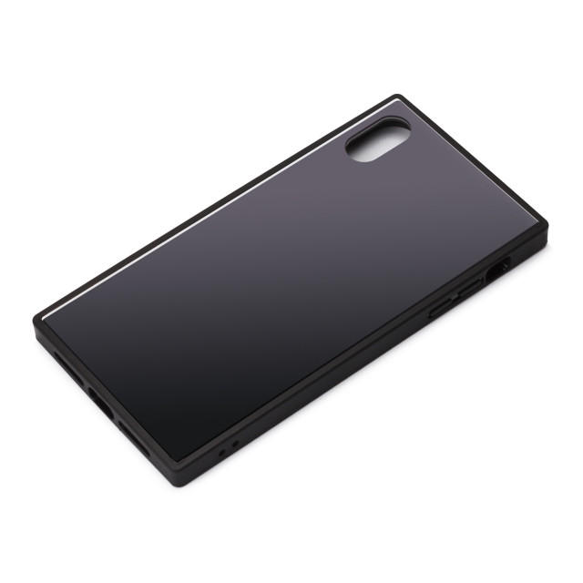 【iPhoneXS Max ケース】ガラスハイブリッドケース (ブラック)サブ画像