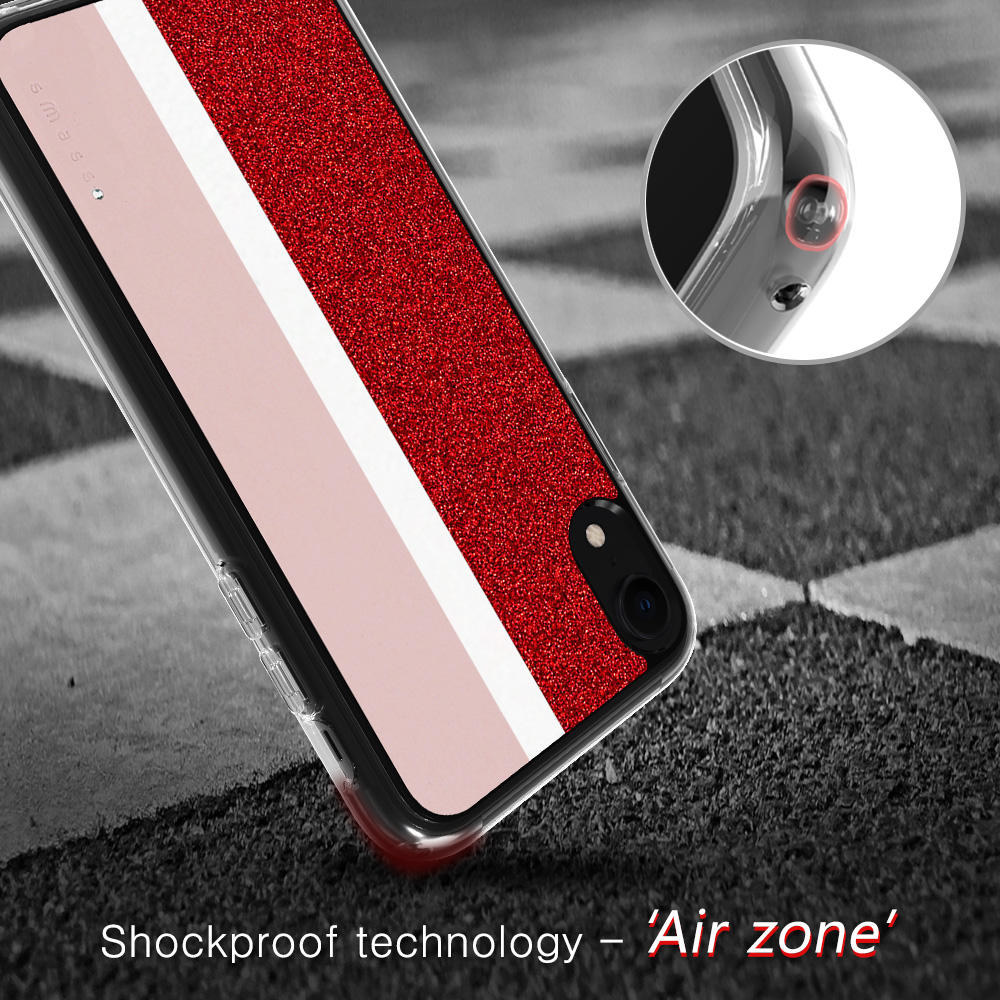 【iPhoneXR ケース】Stripe デザインケース (Pink)サブ画像