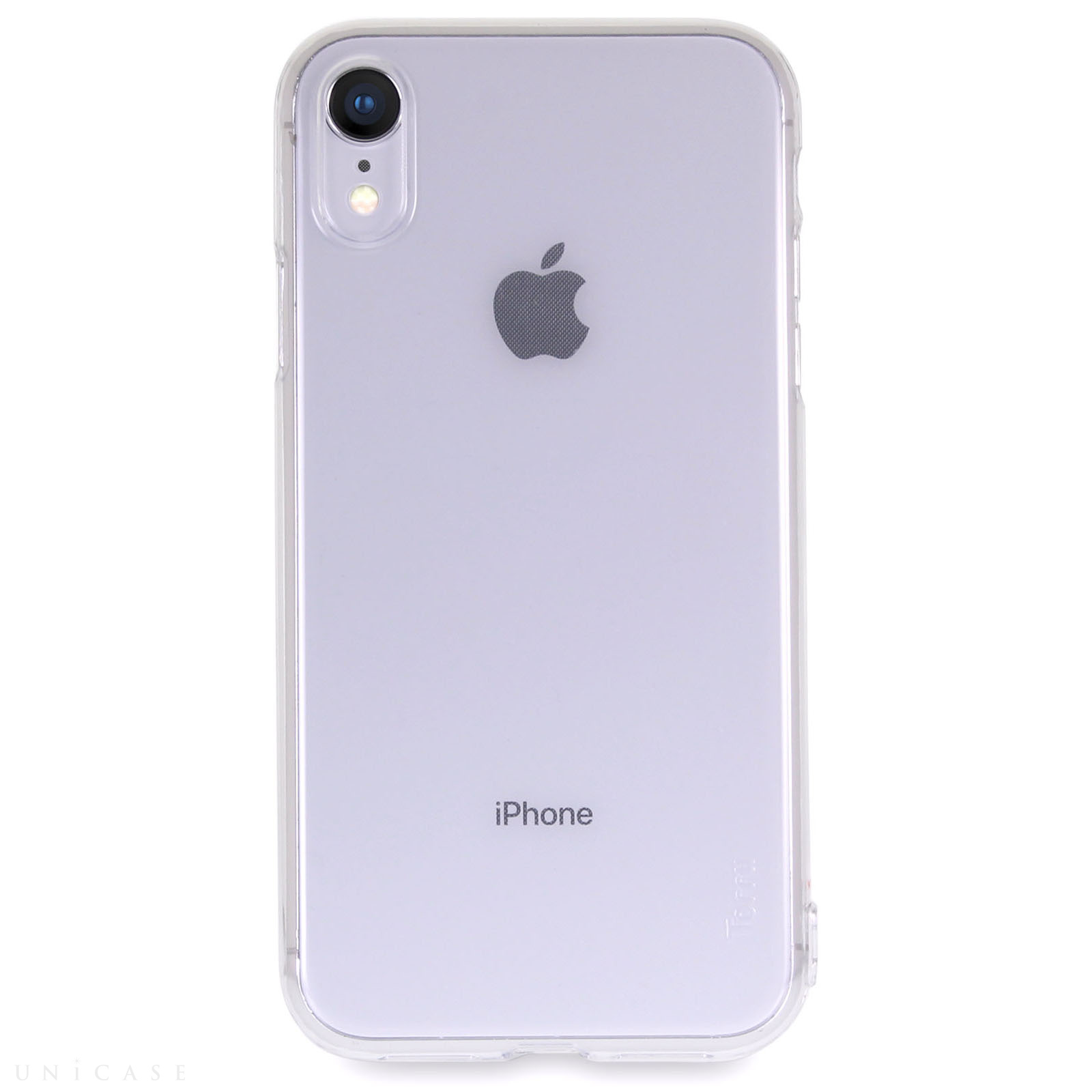 【iPhoneXR ケース】Torrii 指紋付着防止塗装 ハードクリアケース  (リングスタンドストラップ付き) Clear