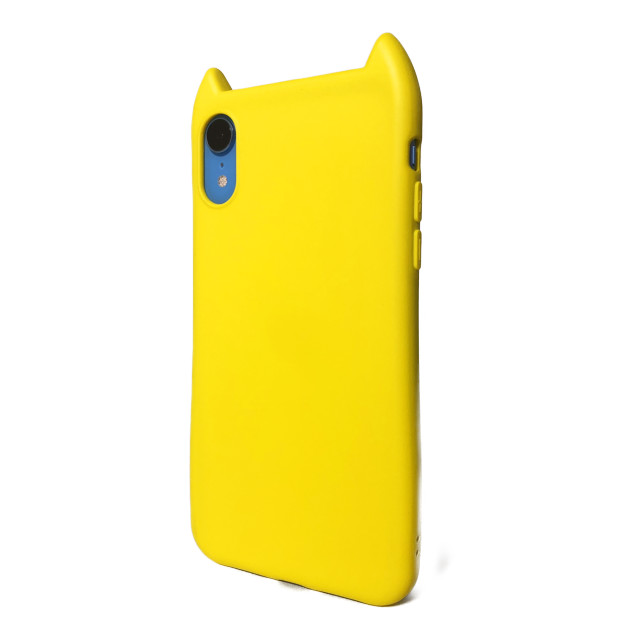 【iPhoneXR ケース】HANA 衝撃吸収TPU 猫耳デザインケース (YELLOW)goods_nameサブ画像