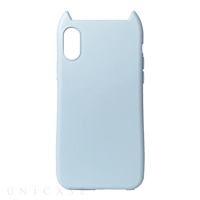 【iPhoneXR ケース】HANA 衝撃吸収TPU 猫耳デザインケース (BLUE)