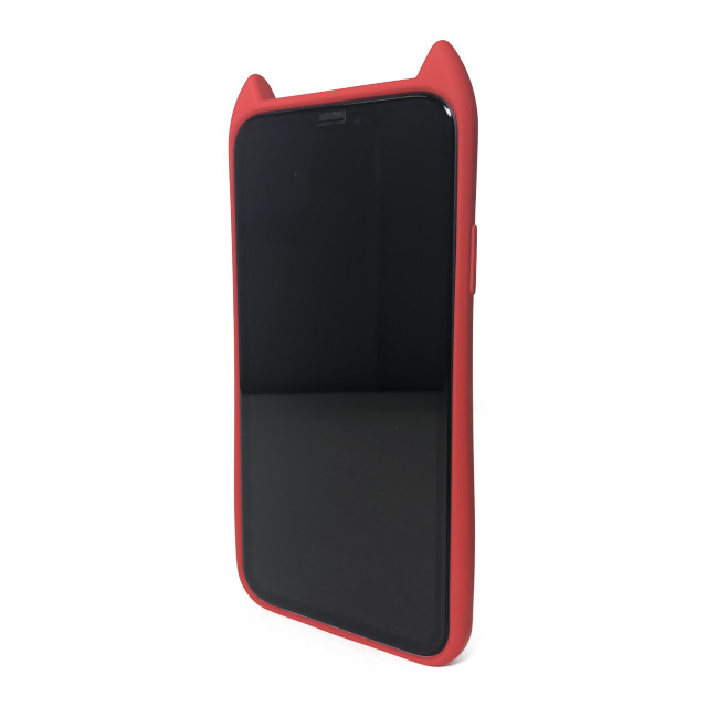 【iPhoneXR ケース】HANA 衝撃吸収TPU 猫耳デザインケース (RED)サブ画像