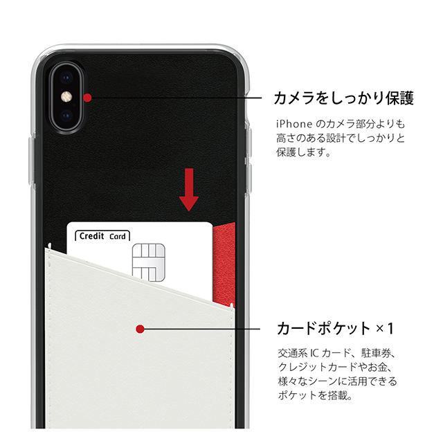 【iPhoneXS Max ケース】O1 バックポケットケース (Red)goods_nameサブ画像