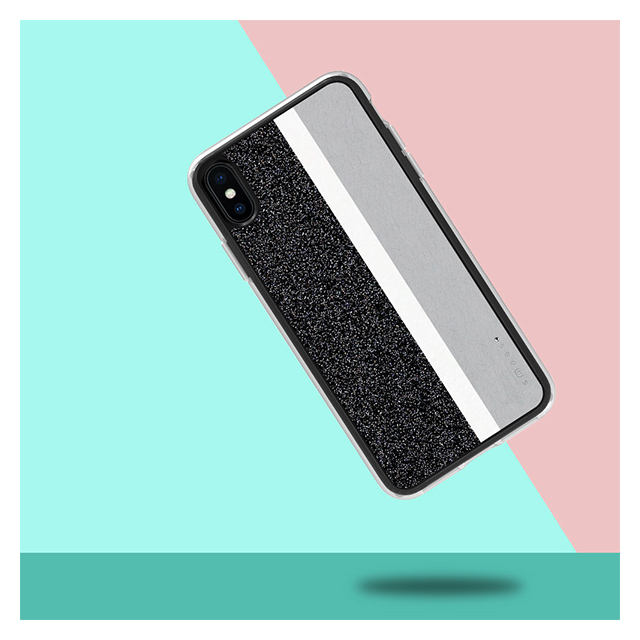 【iPhoneXS Max ケース】Stripe デザインケース (Grey)サブ画像