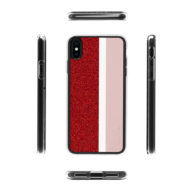【iPhoneXS Max ケース】Stripe デザインケース (Pink)サブ画像