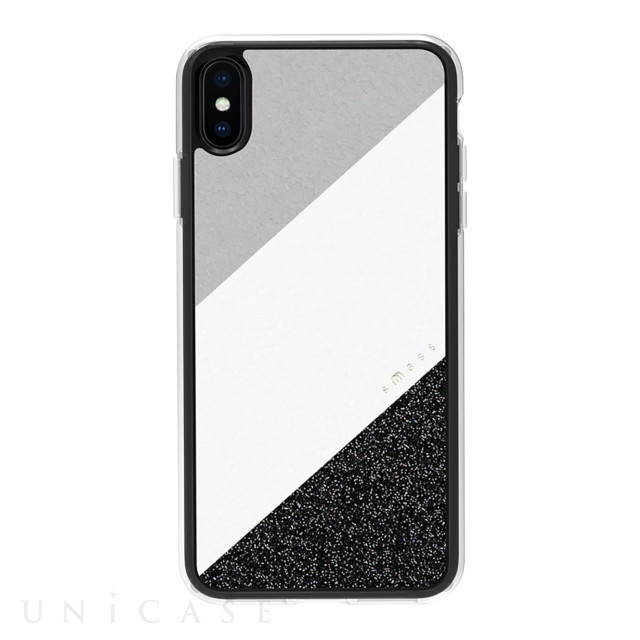 【iPhoneXS Max ケース】Frame デザインケース (Grey)