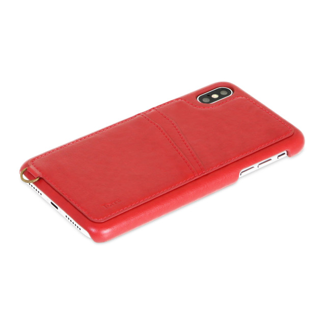 【iPhoneXS Max ケース】KOALA カードポケット付きiPhoneケース（ストラップ付き） Redサブ画像
