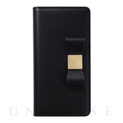 【iPhoneXR ケース】Ribbon Classic Diary（Black）