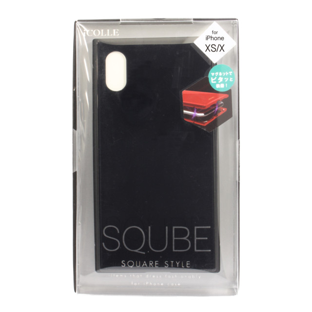 【iPhoneXS ケース】SQUBE PREMIUM CASE (ブラック)サブ画像