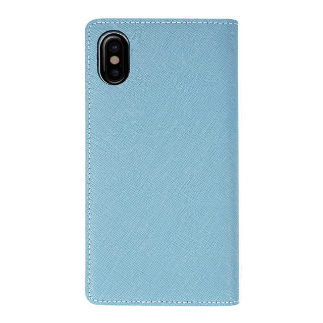 【iPhoneXS Max ケース】Saffiano Flip Case (シルクブルー)サブ画像