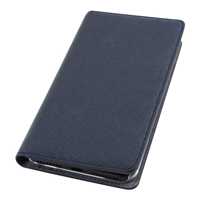 iPhoneXS Max ケース】Saffiano Flip Case (クラシックネイビー