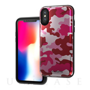 【iPhoneXS/X ケース】CAMO CARD FOLDING CASE (PINK)