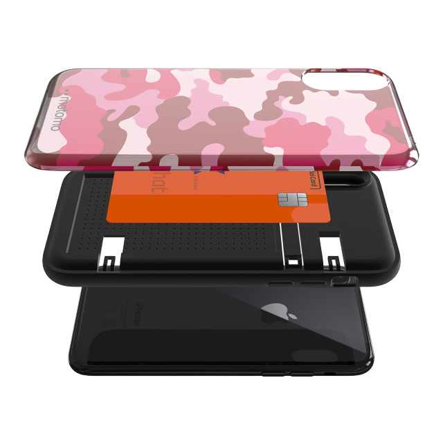 【iPhoneXS/X ケース】CAMO CARD FOLDING CASE (PINK)サブ画像