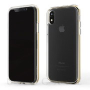 【iPhoneXR ケース】INFINITY CLEAR CASE (ゴールド)