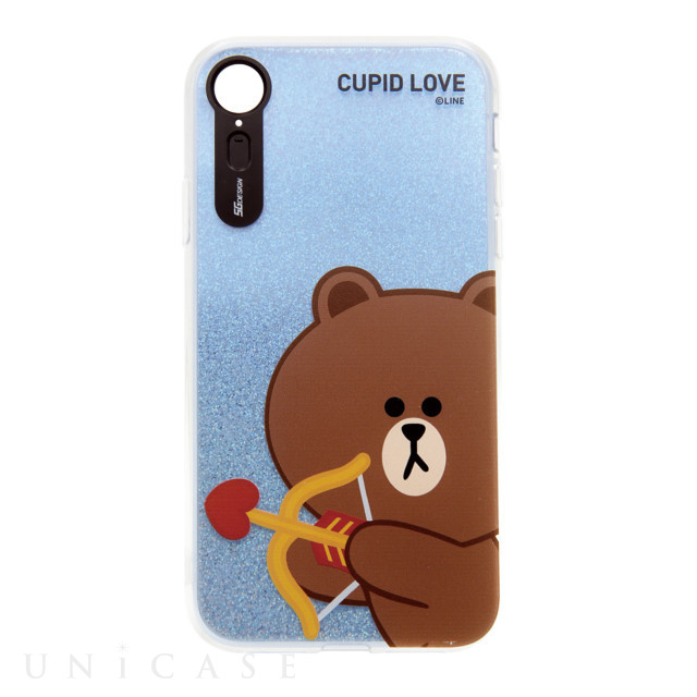 【iPhoneXR ケース】LIGHT UP CASE CUPID LOVE (ブラウンキューピッド)