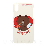 【iPhoneXS Max ケース】SLIM FIT CUPID LOVE (ブラウンキューピッド)