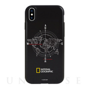 【iPhoneXS Max ケース】Compass Case Double Protective (ブラック)