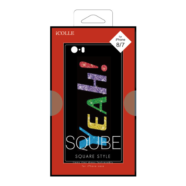 【iPhone8/7 ケース】SQUBE GLITTER CASE (YEAH)サブ画像