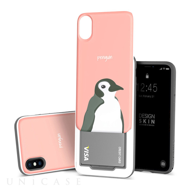 【iPhoneXS/X ケース】SLIDER GRAPHIC (ペンギン)
