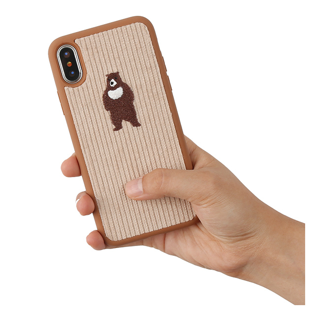 【iPhoneXS Max ケース】CORDUROY BUCKLE BARTYPE (ベア/ブラウン)goods_nameサブ画像