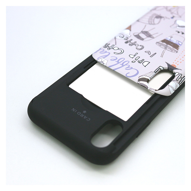 【iPhoneXS/X ケース】Card slide Dot Scarf (ピンクスカーフ)サブ画像