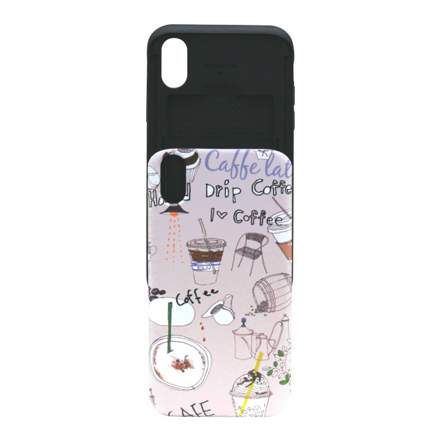 【iPhoneXS/X ケース】Card slide French Cafe (ブルー)goods_nameサブ画像